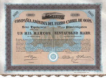 Compania Anonima del Ferro-Carril de Ocós (Ocos-Eisenbahn-AG)
