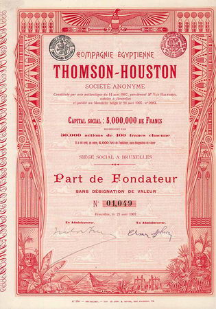 Cie. Égyptienne Thomson-Houston S.A.