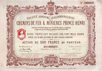 S.A. Luxembourgeoise des C.d.F. et Minières Prince Henri