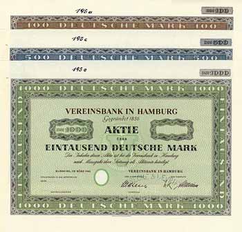Vereinsbank in Hamburg (3 Stücke)