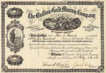 Bullion Gold Mining Co. of North Carolina