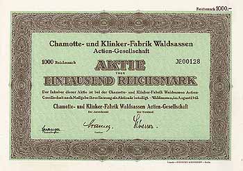 Chamotte- und Klinker-Fabrik Waldsassen AG