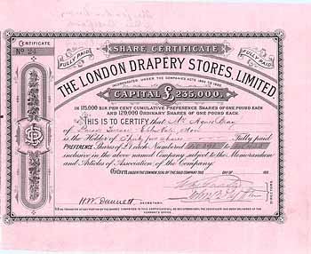 London Drapery Stores Ltd.