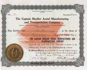 Captain Mueller Aerial Manufacturing and Transportation Co.