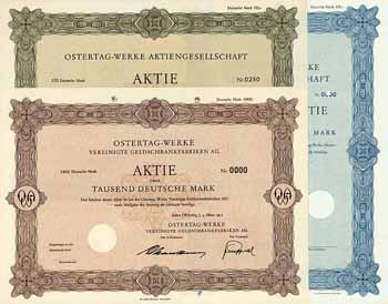 Ostertag-Werke AG (4 Stücke)