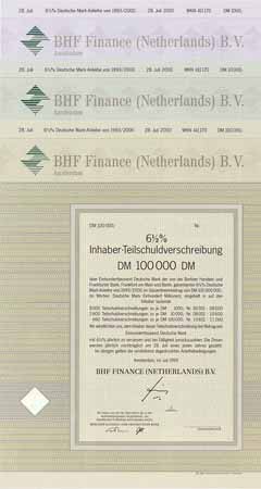 BHF Finance (Netherlands) B.V. (3 Stücke)
