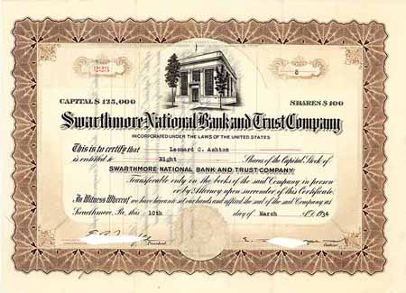 Swarthmore National Bank and Trust Co.