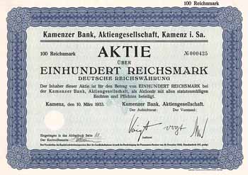 Kamenzer Bank AG