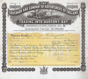 Governor and Company of Adventurers of England Trading into Hudson's Bay