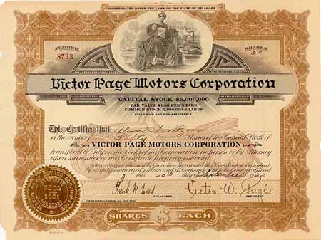Victor Pagé Motors Corp. (OU Victor Page)