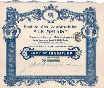 Soc. des Automobiles "Le Métais" et de Constructions Mécaniques S.A.