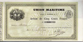 Union Maritime Soc. V. Marziou et Cie.