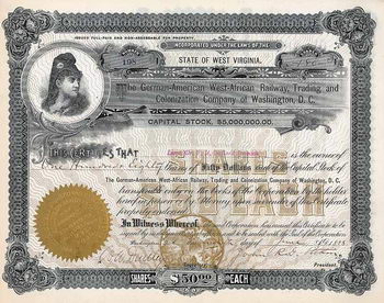 German-American West African Railway, Trading and Colonization Co. of Washington, D.C.