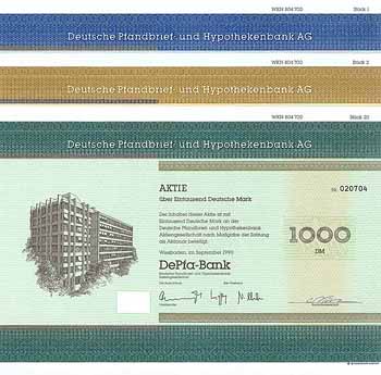 Deutsche Pfandbrief- und Hypothekenbank AG (4 Stücke)