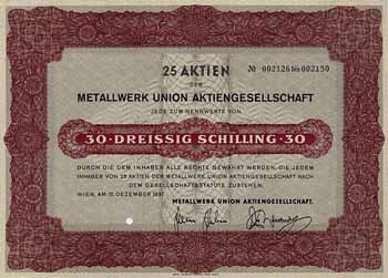 Metallwerk Union AG