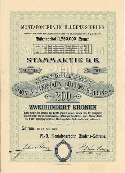 AG Montafonerbahn Bludenz-Schruns
