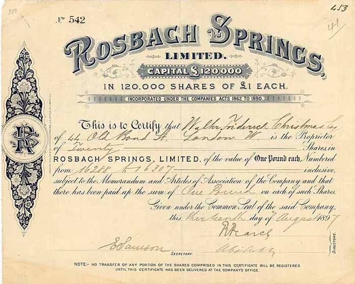 Rosbach Springs Ltd.