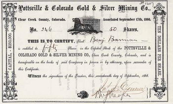Pottsville & Colorado Gold & Silver Mining Co.