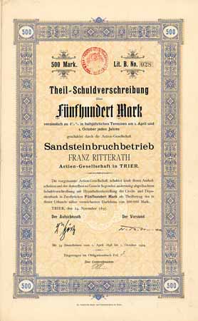 Sandsteinbruchbetrieb Franz Ritterath AG