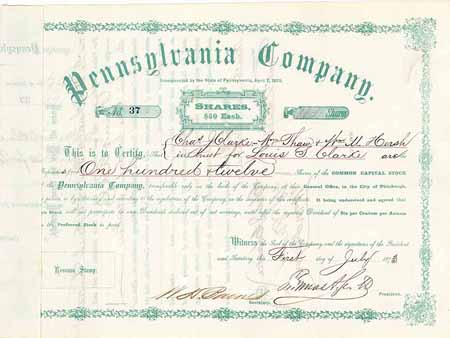 Pennsylvania Company (OU Thomas A. Scott)