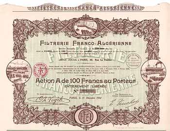 Filtrerie Franco-Algérienne S.A.