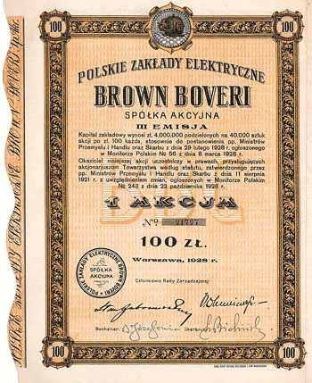Polski Zaklady Elekrtrrycze Brown Boveri