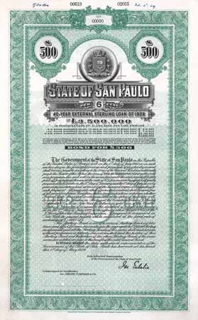 State of San Paulo External Sterling Loan of 1928