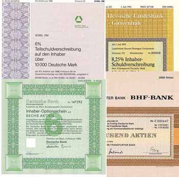 Frankfurt - DM-Banken (Konvolut 78 Stücke)