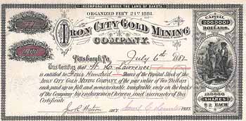 Iron City Gold Mining Co.