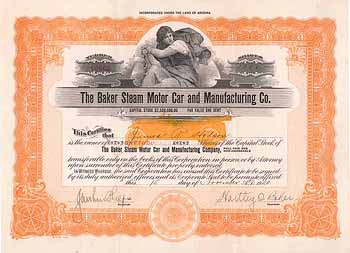 Baker Steam Motor Car and Manufacturing Co.