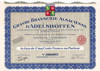 Grande Brasserie Alsacienne d'Adelshoffen S.A