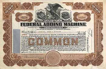 Federal Adding Machine Corp.
