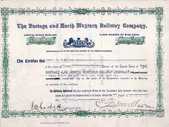 Portage & North Western Railway (OU Charles S. Mellen)