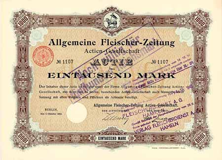 Allgemeine Fleischer-Zeitung AG