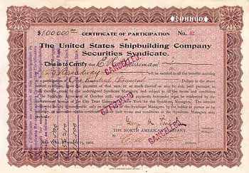 United States Shipbuilding Co. Securities Syndicate