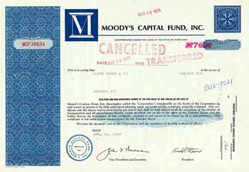 Moody's Capital Fund, Inc.