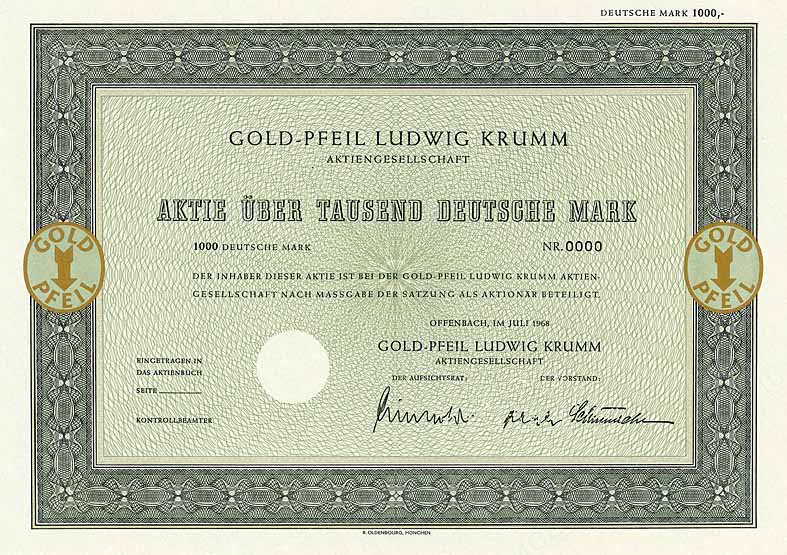 Gold-Pfeil Ludwig Krumm AG