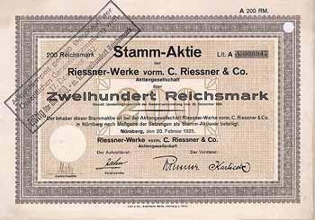Riessner-Werke vorm. C. Riessner & Co. AG