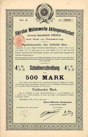 Illkircher Mühlenwerke AG (vormals Baumann Frères)