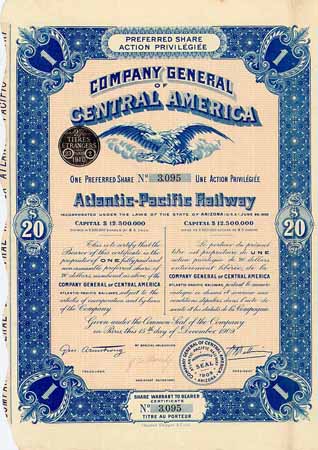 Atlantic-Pacific Railway (Company General of Central America)