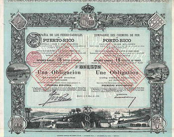Compania de los Ferro-Carriles de Puerto-Rico (Cie. des C.d.F. de Porto-Rico)