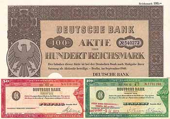 Deutsche Bank - Lot 9 Stücke