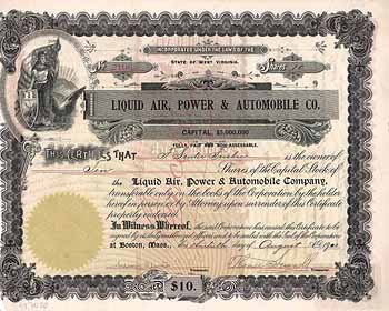 Liquid Air, Power & Automobile Co.