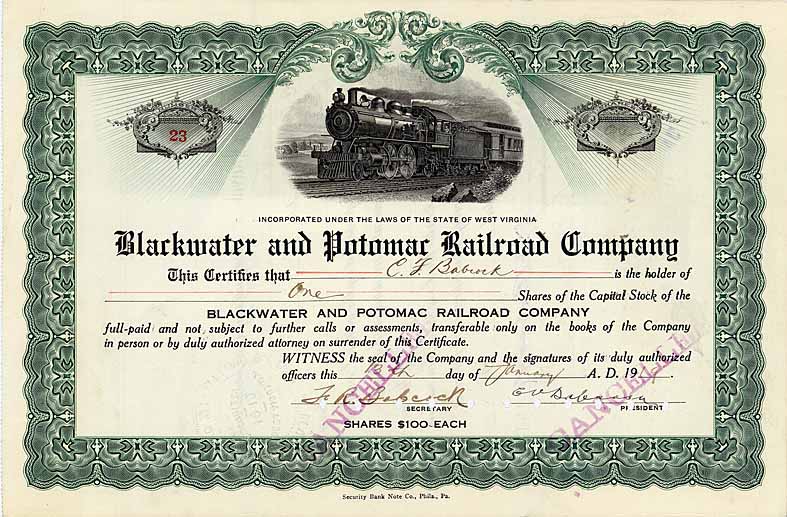 Blackwater & Potomac Railroad