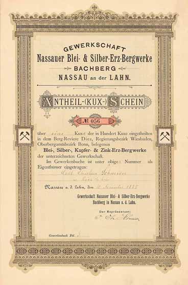 Gewerkschaft Nassauer Blei- & Silber-Erz-Bergwerk Bachberg