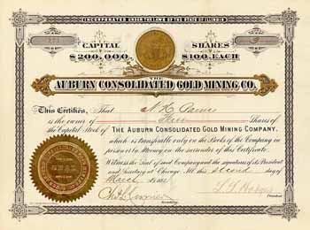 Auburn Consolidated Gold Mining