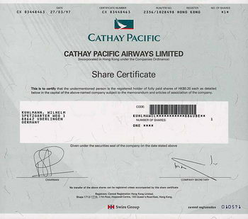 Cathay Pacific Airways Ltd.