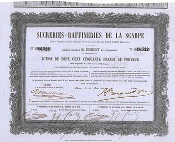 Sucreries-Raffineries de la Scarpe E. Bocquet et Cie.