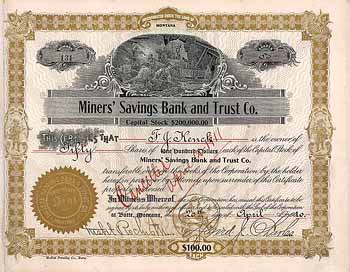 Miners’ Savings Bank and Trust Co.
