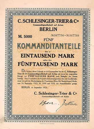 C. Schlesinger-Trier & Co. KGaA